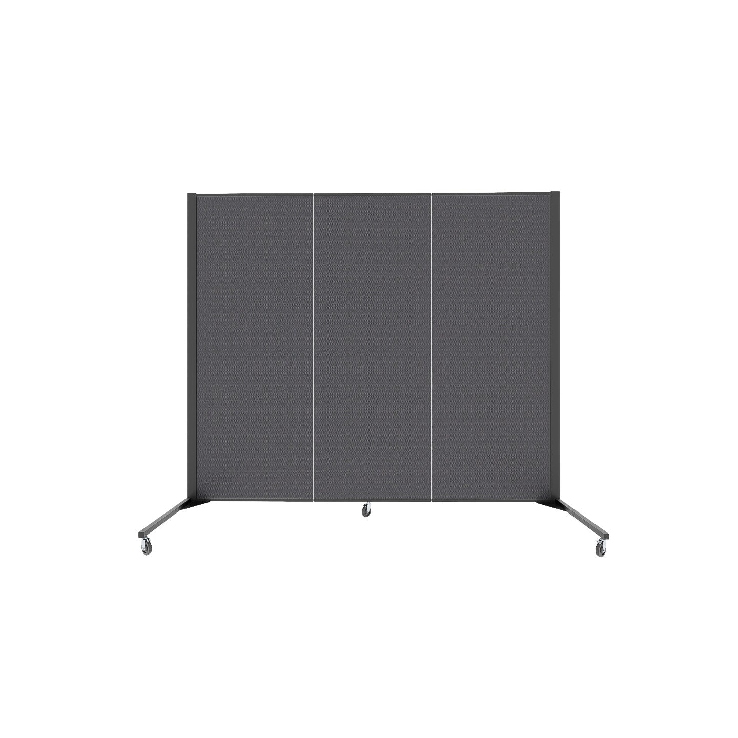 Healthflex Partition - 5' 9"H x 5' 9"L, Black  (Minor Assembly Required)