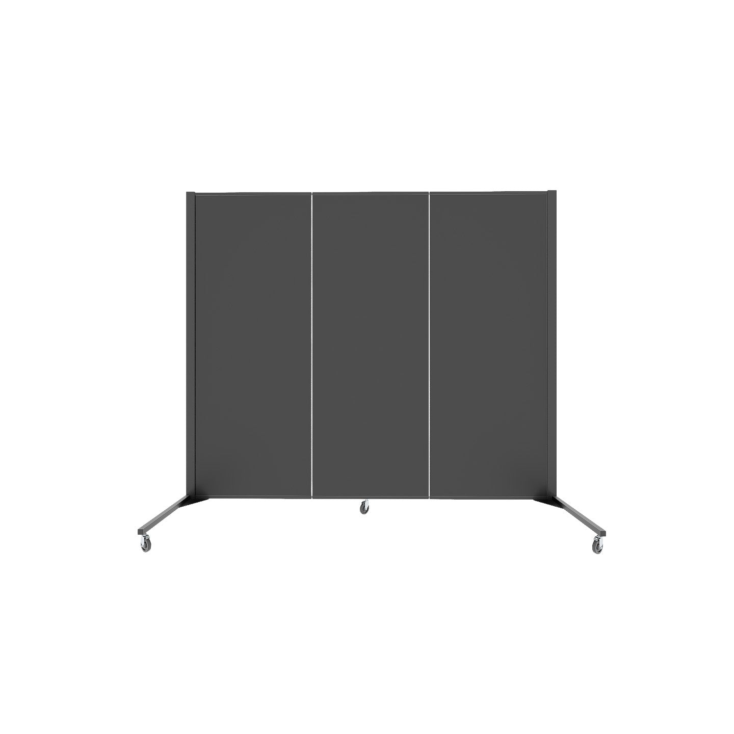 Healthflex Partition - 5' 9"H x 5' 9"L, Coal (Minor Assembly Required)