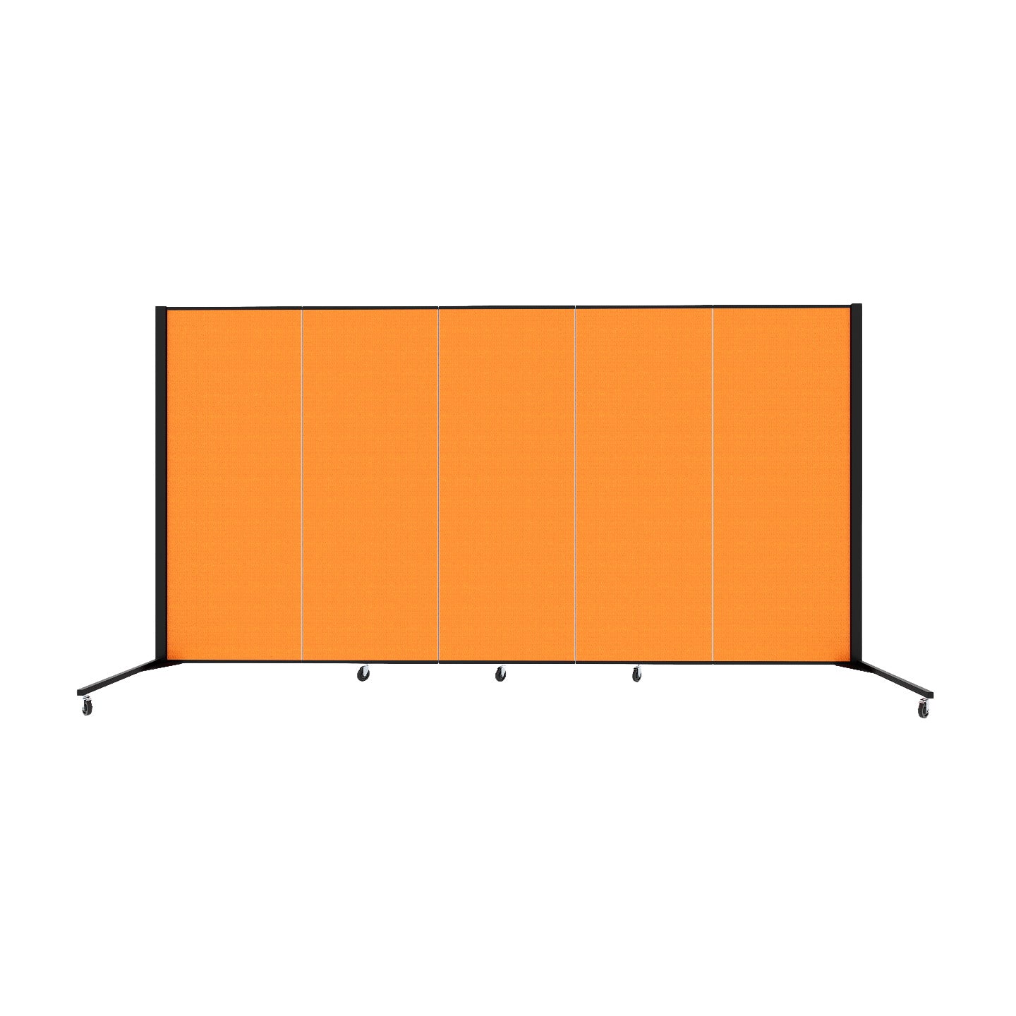 Healthflex Partition - 5' 9"H x 9' 5"L, Orange (Minor Assembly Required)