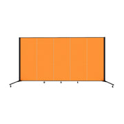 Healthflex Partition - 5' 9"H x 9' 5"L, Orange (Minor Assembly Required)