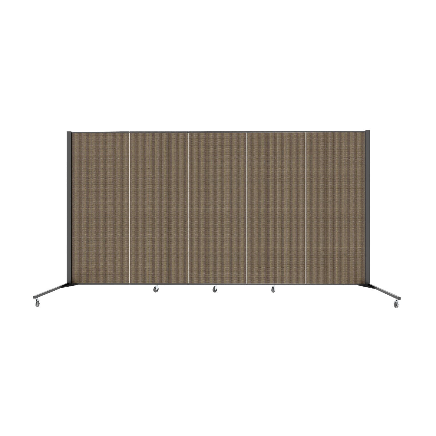 Healthflex Partition - 5' 9"H x 9' 5"L, Walnut  (Minor Assembly Required)