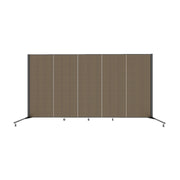 Healthflex Partition - 5' 9"H x 9' 5"L, Walnut  (Minor Assembly Required)