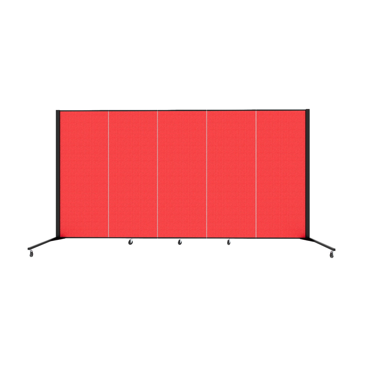 Healthflex Partition - 5' 9"H x 9' 5"L, Red  (Minor Assembly Required)