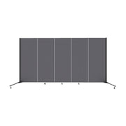 Healthflex Partition - 5' 9"H x 9' 5"L, Black (Minor Assembly Required)