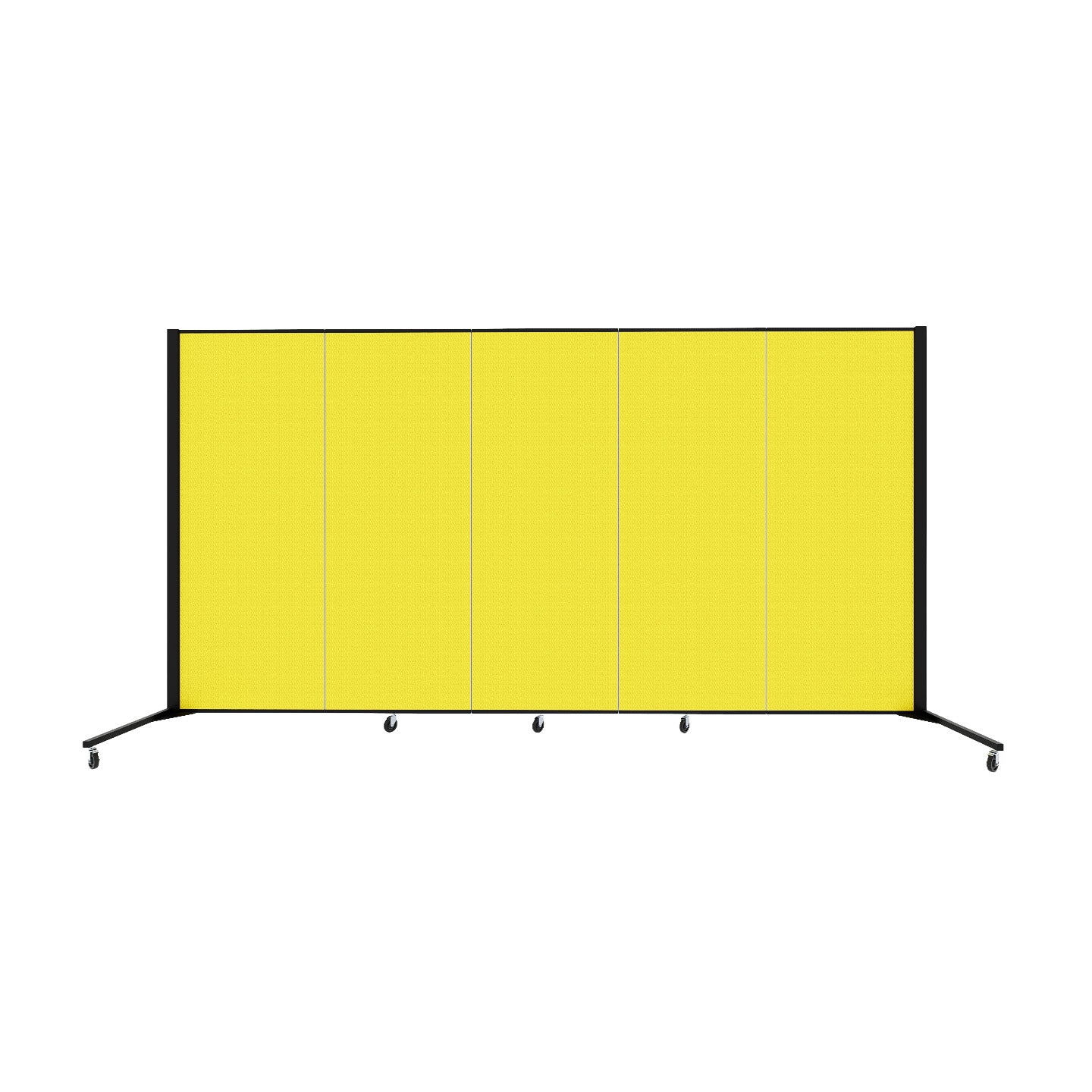 Healthflex Partition - 5' 9"H x 9' 5"L, Yellow  (Minor Assembly Required)