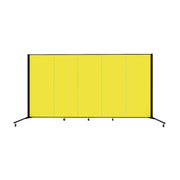 Healthflex Partition - 5' 9"H x 9' 5"L, Yellow  (Minor Assembly Required)