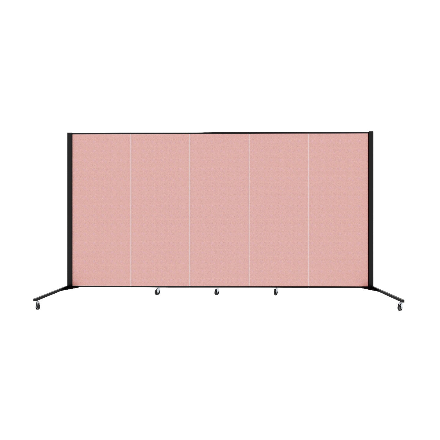 Healthflex Partition - 5' 9"H x 9' 5"L, Raspberry Mist (Minor Assembly Required)