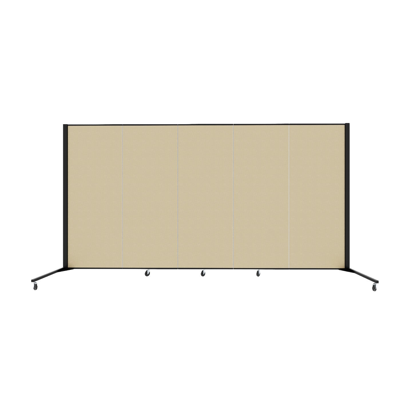 Healthflex Partition - 5' 9"H x 9' 5"L, Sandalwood (Minor Assembly Required)