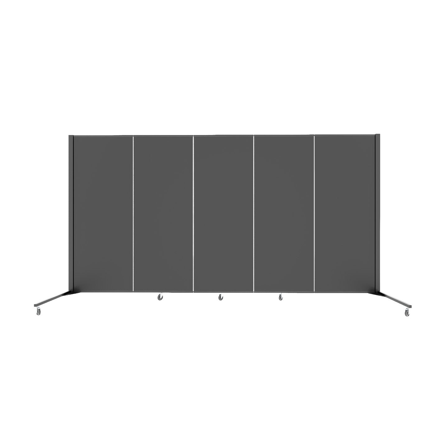 Healthflex Partition - 5' 9"H x 9' 5"L, Coal  (Minor Assembly Required)