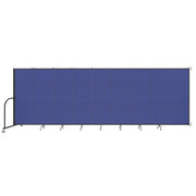 Wallmount Room Divider - 6'H x 16' 6"L - 9 Panel, Royal Blue, Fabric