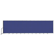 Wallmount Room Divider - 6' 8"H x 23' 10" - 13 Panel, Royal Blue, Fabric