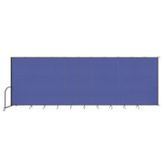 Wallmount Room Divider - 7' 4"H x 20' 2"L - 11 Panel, Royal Blue, Fabric