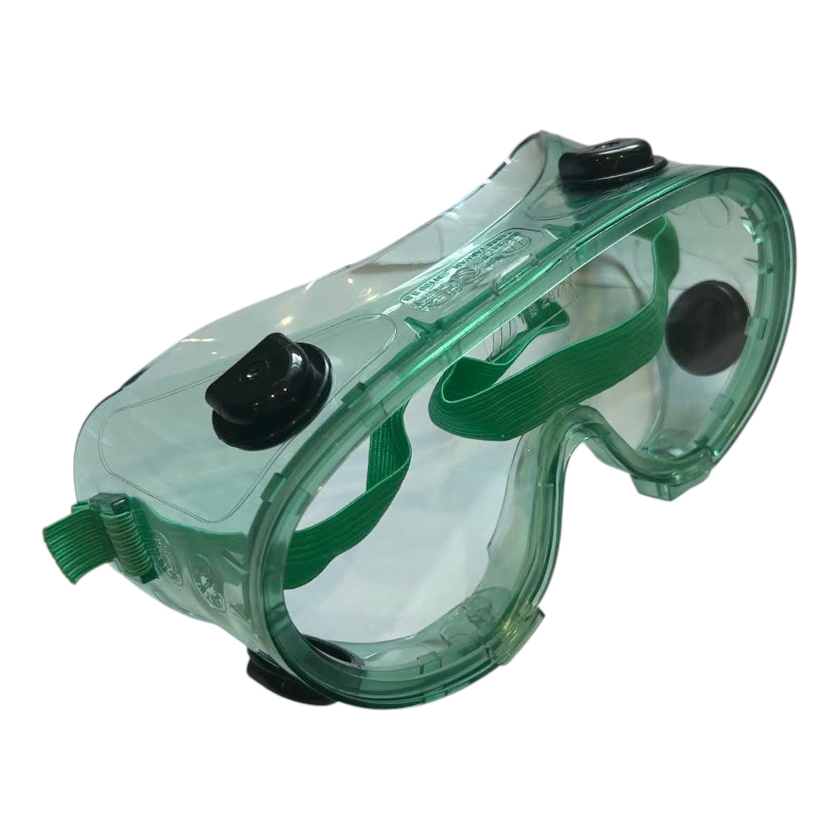 Safety Goggles with Indirect Vents Green, Adult Size
