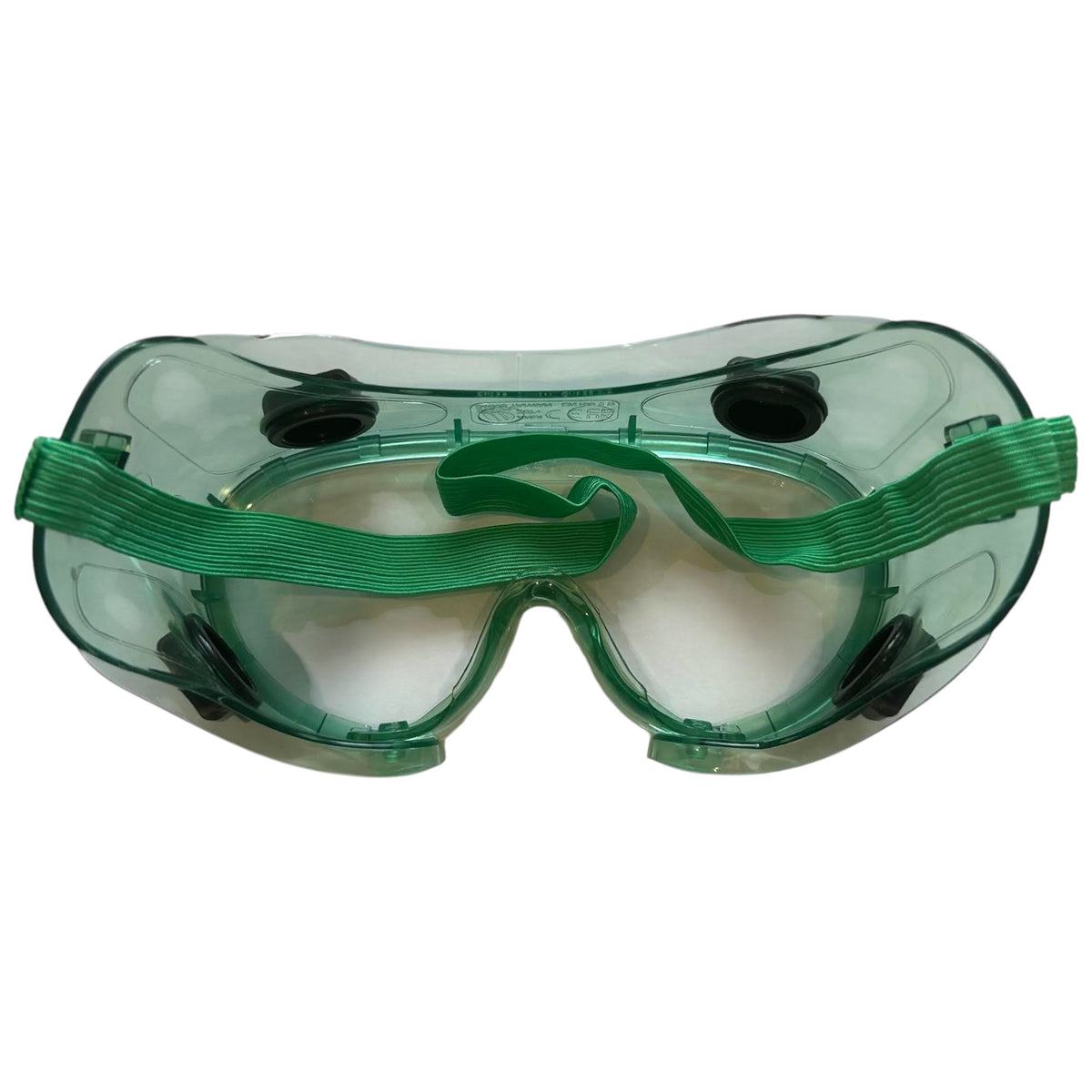 Safety Goggles with Indirect Vents Green, Adult Size