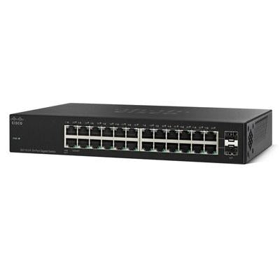 Cisco SG112-24 COMPACT 24-port Gig Switch-2 Mini-GBIC Ports