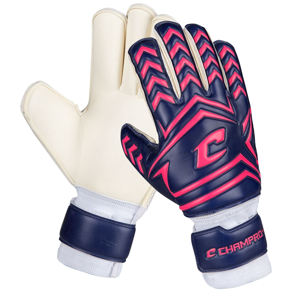 Stopper Goalie Glove - Navy Pink, 10"