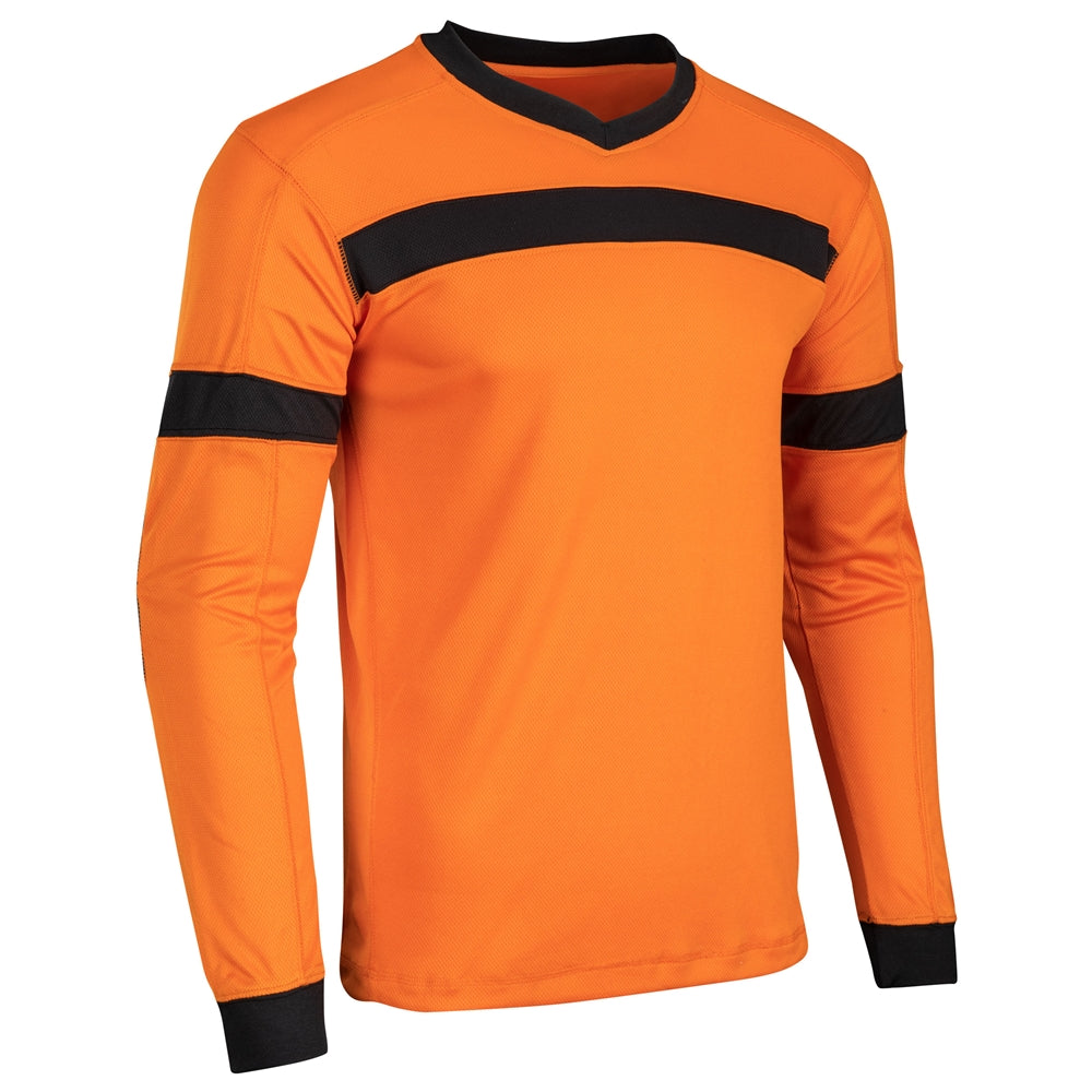 KEEPER Soccer Goalie Jersey - Neon Green Black - Adult - Small