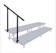 NPS® Side Guard Rails for 2-Level Risers, Frame Color: Black