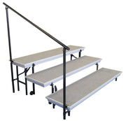 NPS® Side Guardrail for 3-level TransPort Riser, Frame Color: Black