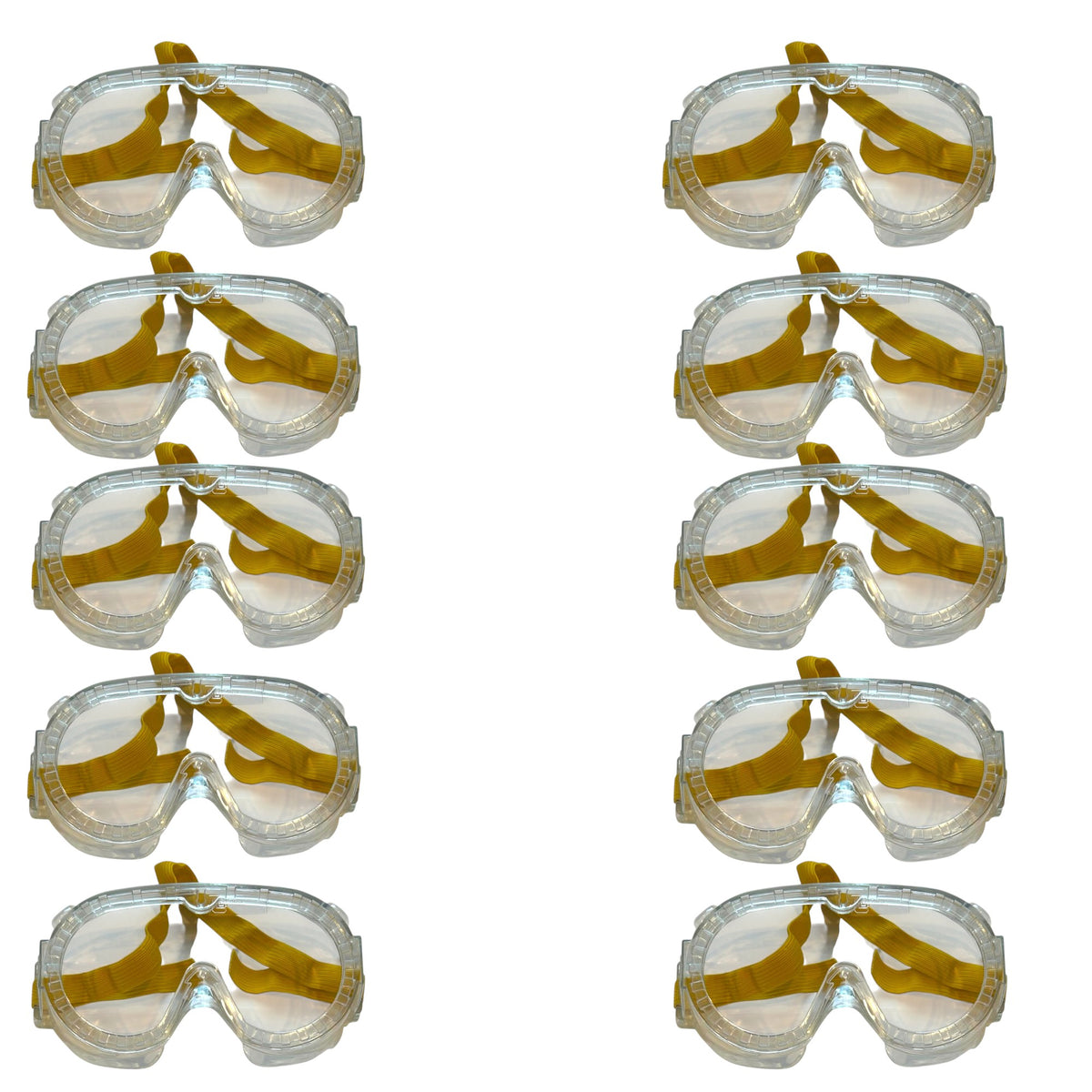 Safety Goggles Small Size with Direct Vents, Child Size, Pack of 10