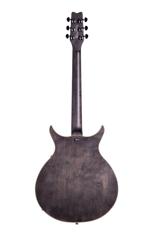 Washburn SH35TB Wing Series Semi Hollow Electric Guitar, Trans Black