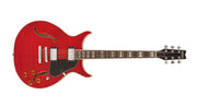 Washburn SH35TR Wing Series Semi Hollow Electric Guitar W/ Gigbag, Trans Red