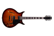 Washburn SH35TS Wing Series Semi Hollow Electric Guitar, Tobacco Sunburst