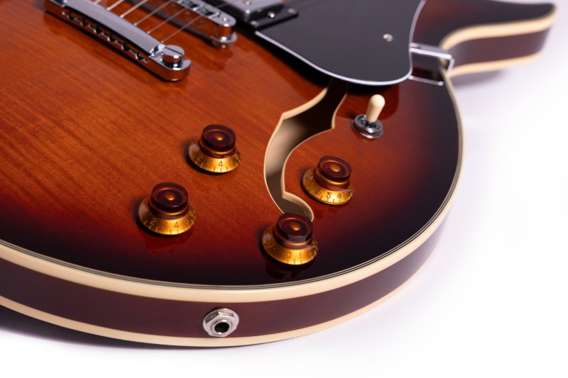 Washburn SH35TS Wing Series Semi Hollow Electric Guitar, Tobacco Sunburst