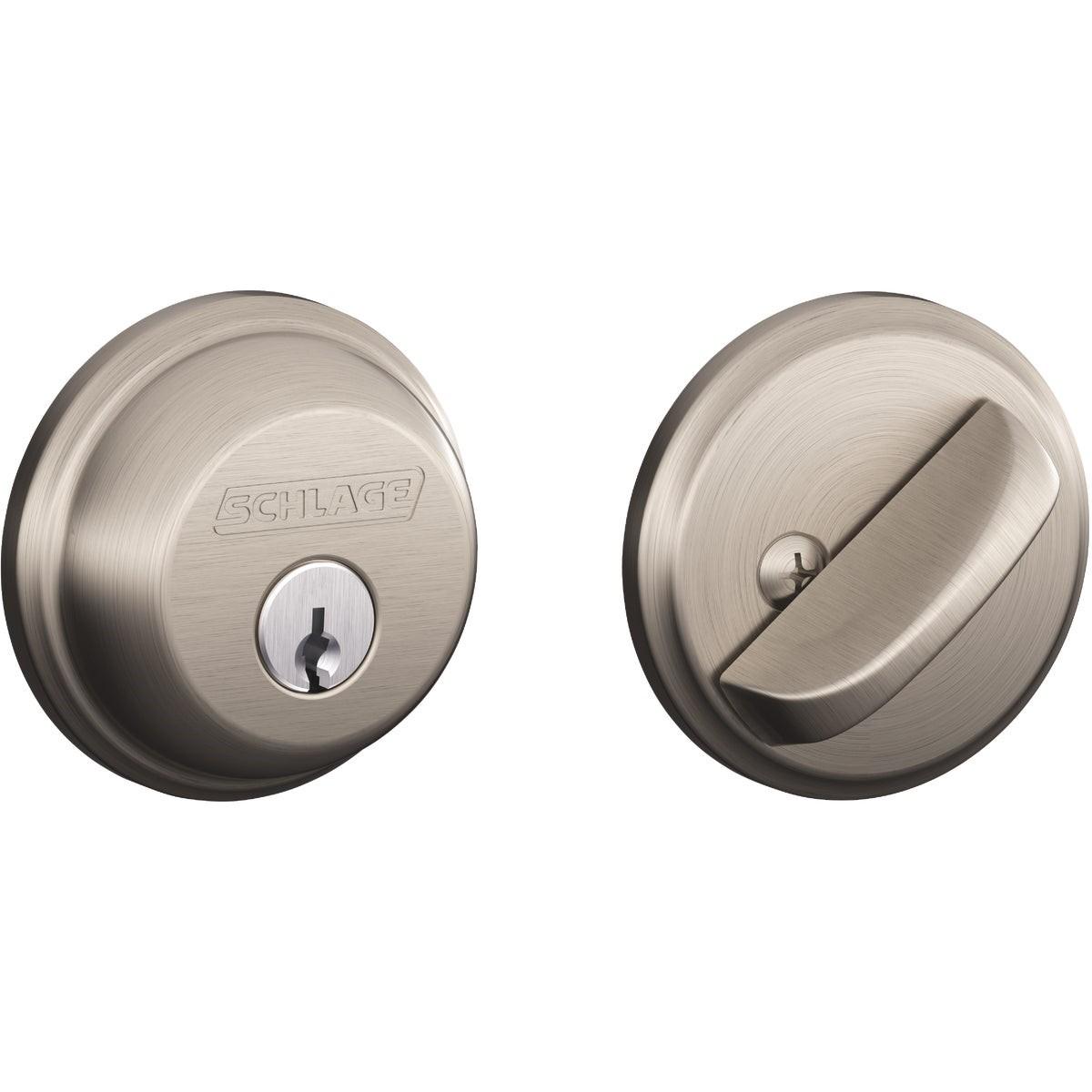 Schlage Satin Nickel Maximum Security Single Cylinder Deadbolt