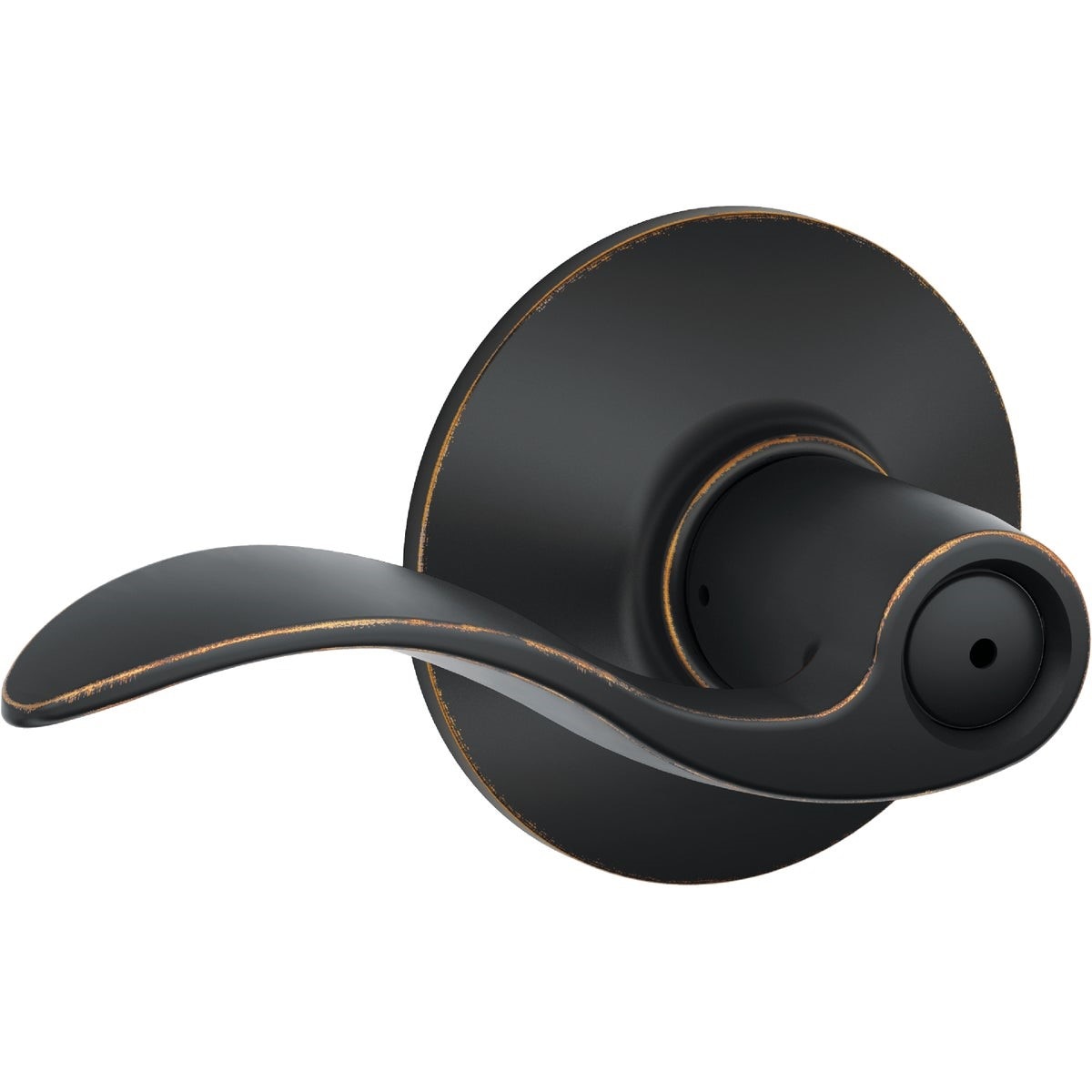Schlage Aged Bronze Accent Privacy Door Lever