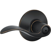 Schlage Aged Bronze Accent Privacy Door Lever