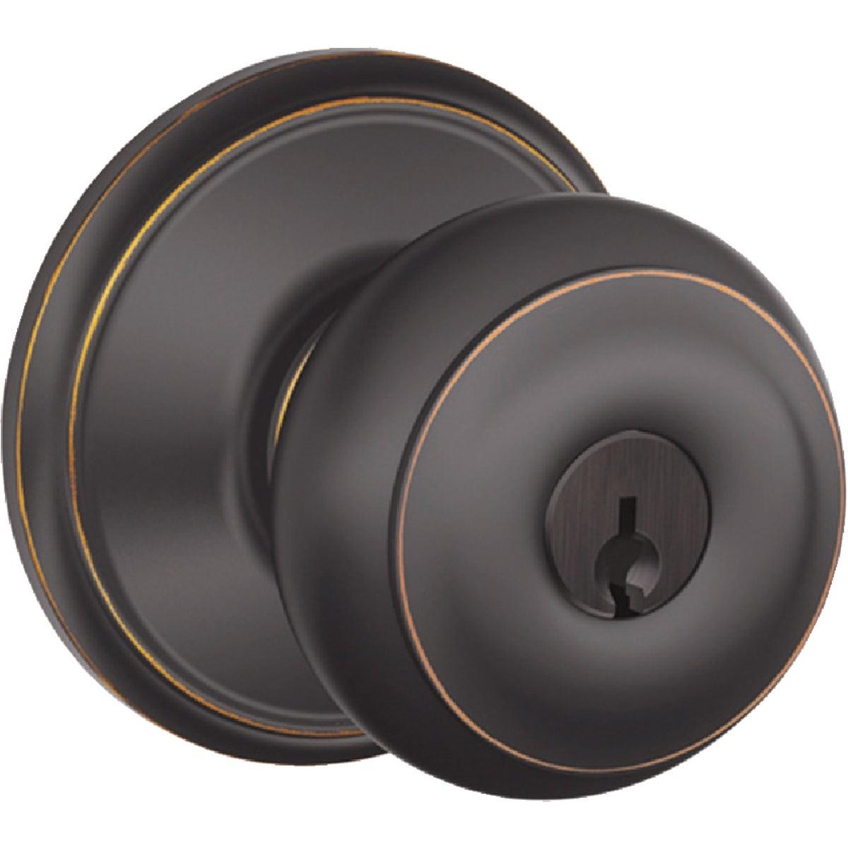 Schlage Georgian Aged Bronze Entry Door Knob