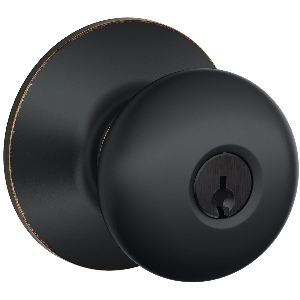 Schlage Plymouth Aged Bronze Entry Door Knob