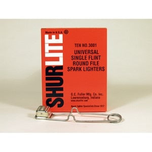 Shurlite Universal Round Spark Lighter, Includes: 10 Universal Round File Lighters. Priced per each. Pack Qty: 10