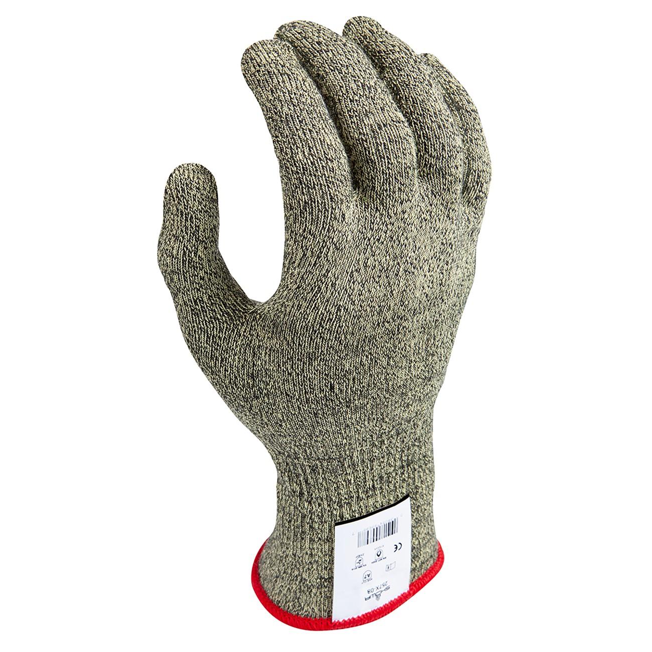 257X-06 Showa, Cut Resistant Glove, Small, A7 Cut, Yellow with Black Coating