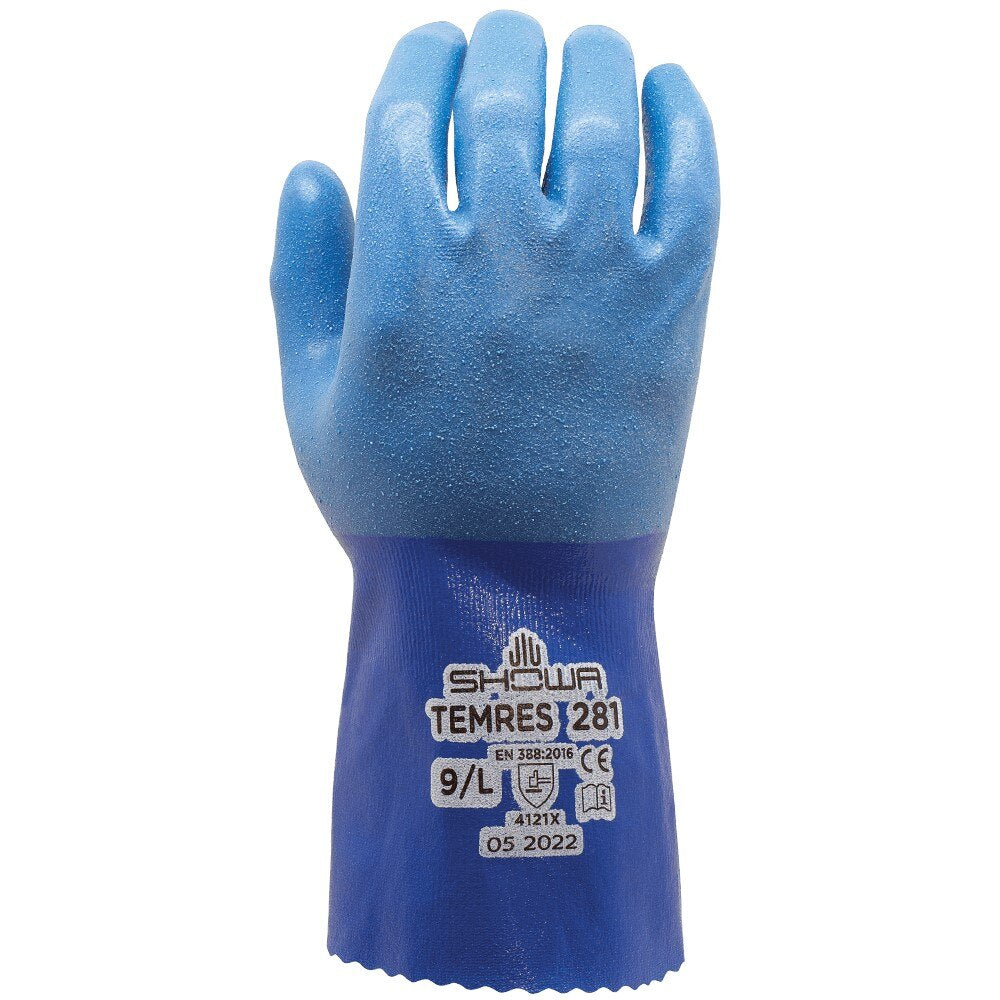 281L-09 Showa, General Purpose Glove, Large, 12.75 L
