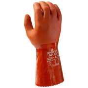 Chemical Resistance Glove, ATLAS, Size: Small; Length: 13; Color: Orange; Grip: Rough