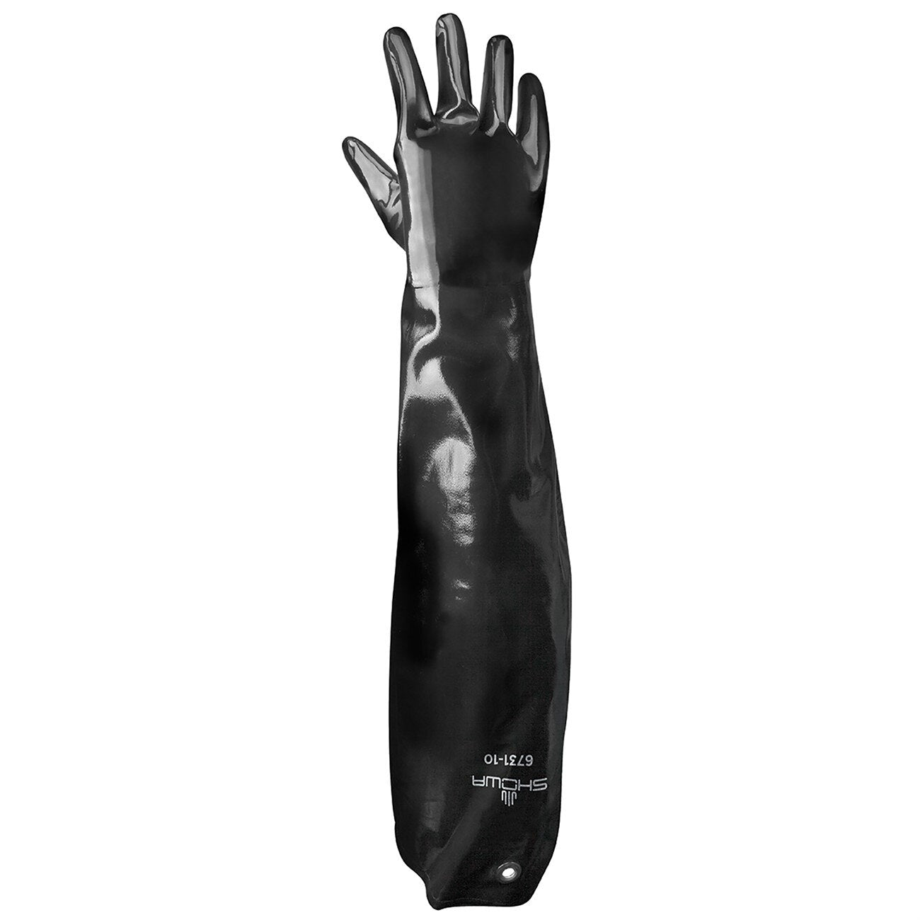 Chemical Resistance Glove, Large, 16 L, Black