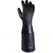 Chemical Resistance Glove, Large, 18.5 L, Black