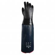 Chemical Resistance Glove, Large, 13.5 L, Black