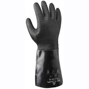 Chemical Resistance Glove, Size: Large; Coating Material: Neoprene; Length: 14.3; Color: Black; Grip: Rough
