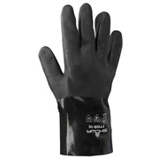 Chemical Resistance Glove, Size: Large; Length: 10; Color: Black; Grip: Rough