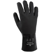 Chemical Resistance Glove, Size: Large; Length: 11; Color: Black; Grip: Rough