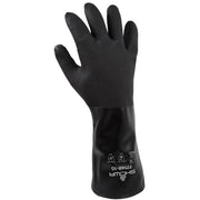 Chemical Resistance Glove, Size: Large; Length: 13; Color: Black; Grip: Rough
