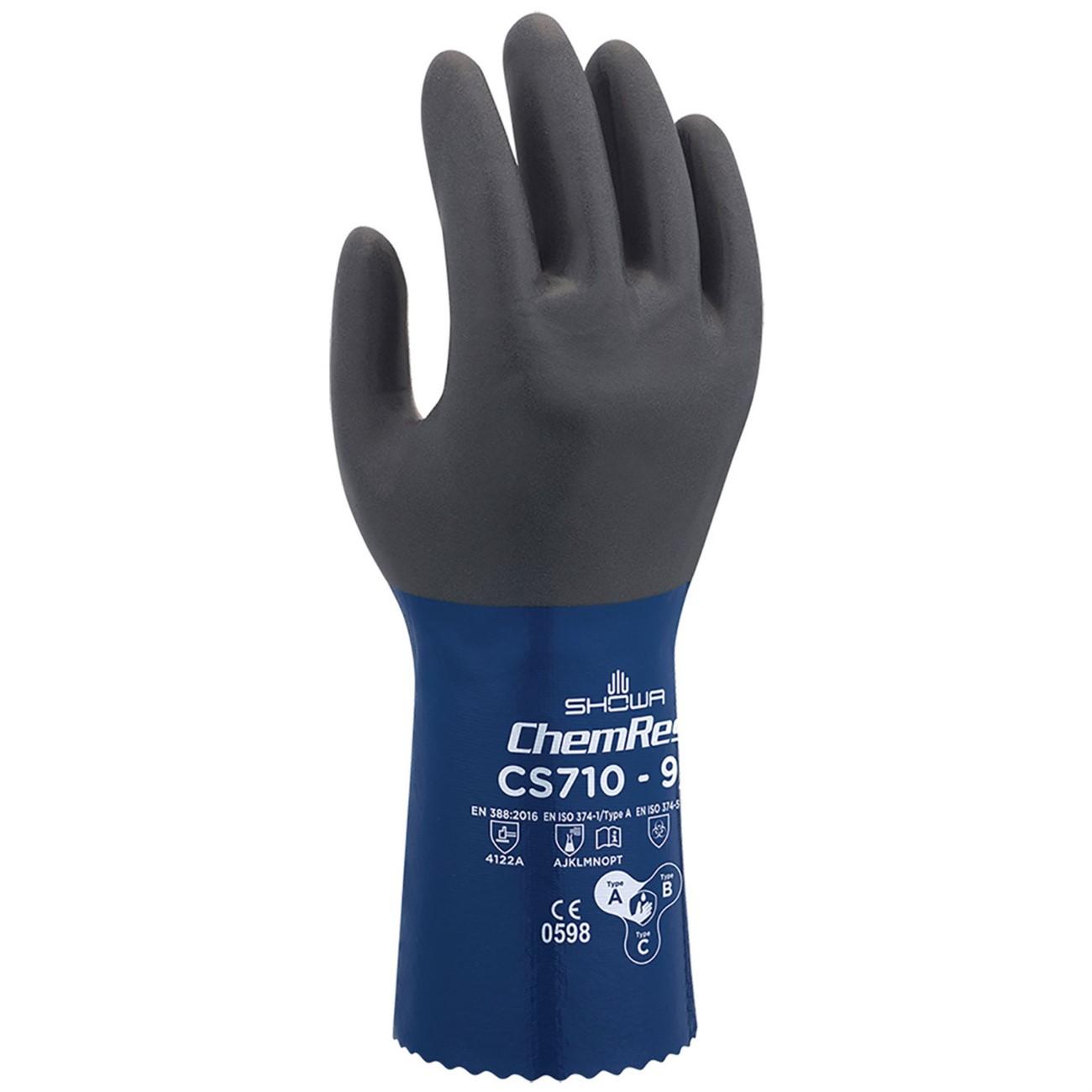 Chemical Resistance Glove, ATLAS, Size: Large; Material: Nitrile; Length: 13