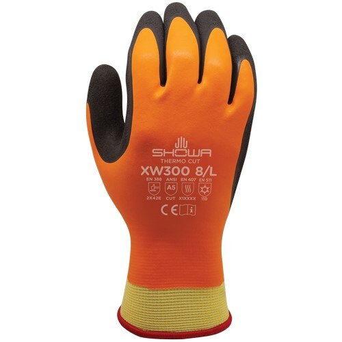 XW300L-08 Showa XW300 Cut Resistant Gloves Insulated, Medium