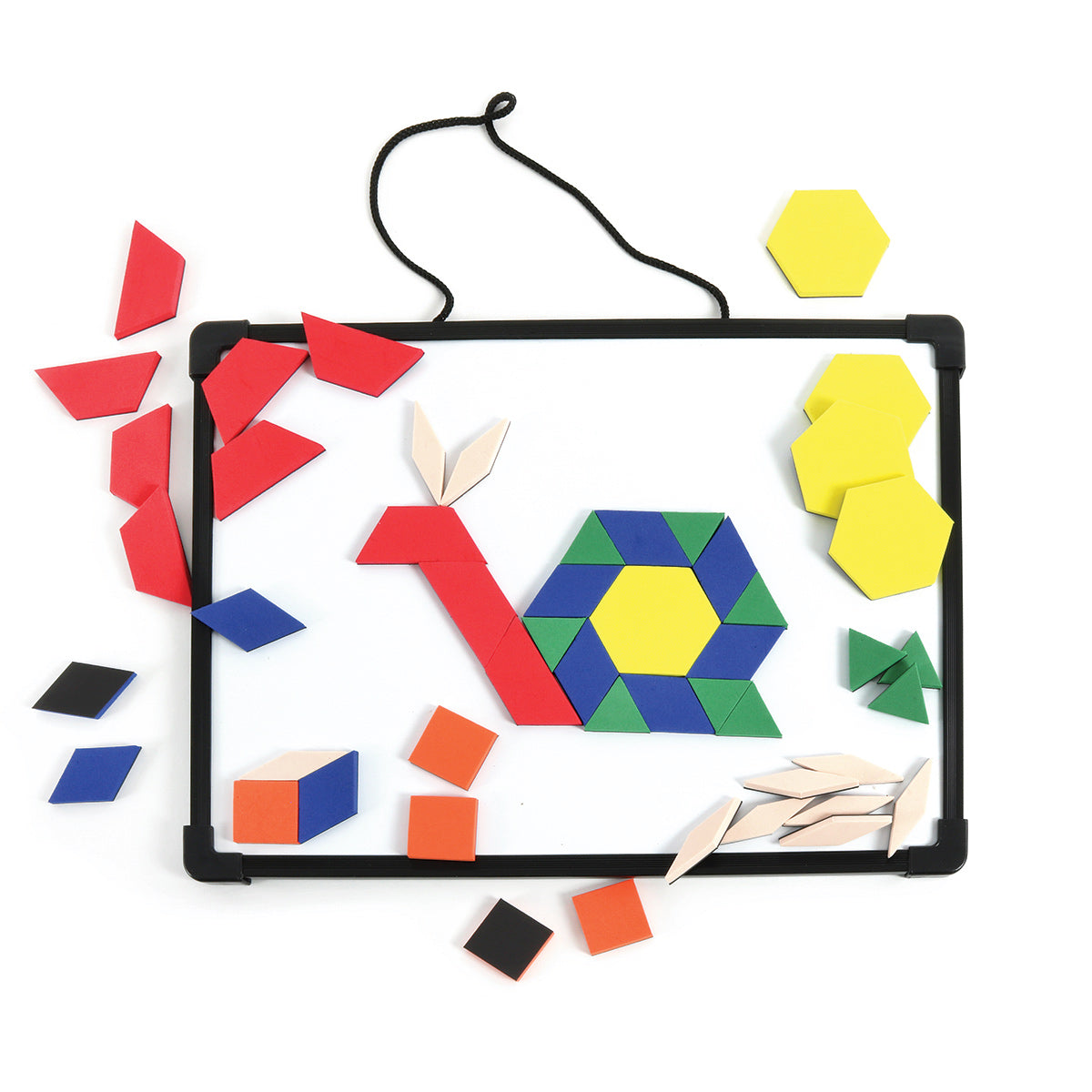0.5 Magnetic Foam Pattern Blocks, Set of 50