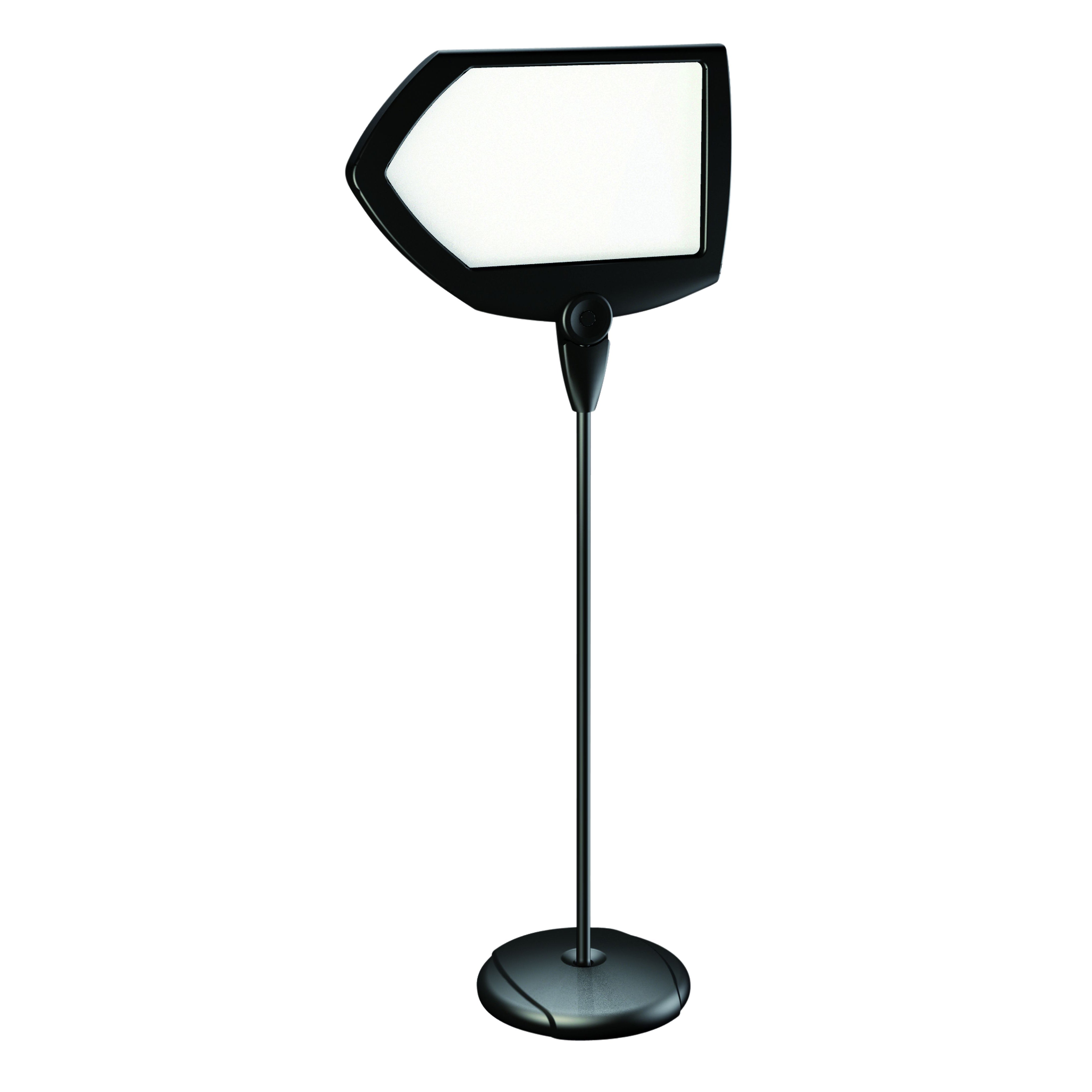 MasterVision Arrow Silver Easy Clean Dry Erase Sign Stand 17"x25" Black