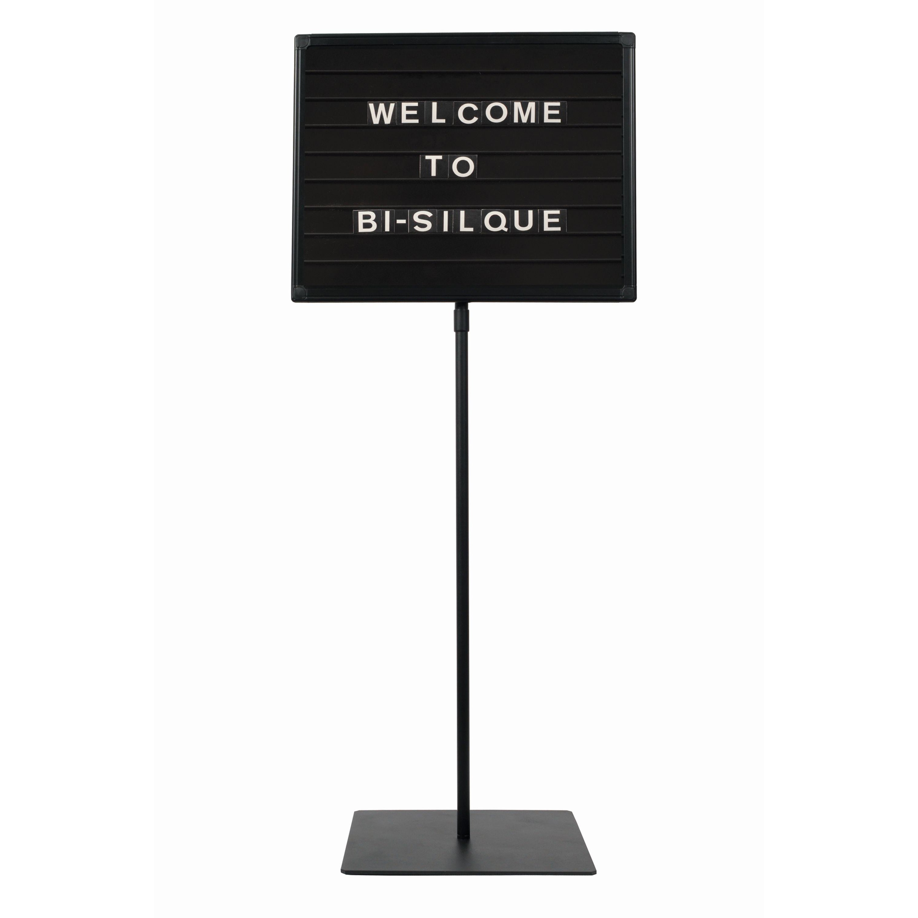 MasterVision Magnetic Letter Board Stand 18"x24" Black
