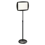 MasterVision Rectangular Silver Easy Clean Dry Erase Sign Stand, 10"x15" Black